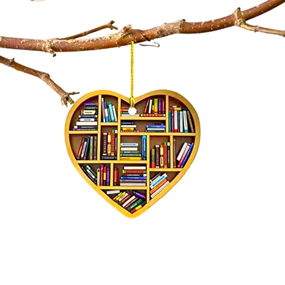 Christmas Decor Home Decor Car Decor Book‎ Lovers Acrylic Ornament - Picture 8 of 11